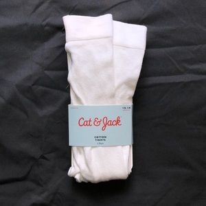 Cat & Jack Cotton Footed Tights